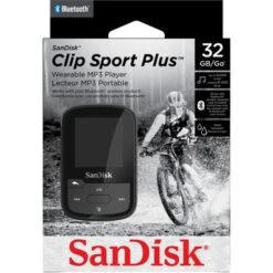 SanDisk - Clip Sport Plus 32GB MP3 Player - Black -Electronics 19206ce0 a873 5f27 b349 08d38f0098ac