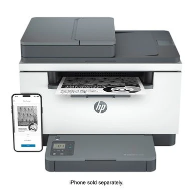 HP - LaserJet M234sdw Wireless Black-and-White Laser Printer - White & Slate 4 HP - LaserJet M234sdw Wireless Black-and-White Laser Printer - White & Slate - Image 2