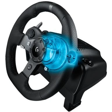 Logitech - G920 Driving Force Racing Wheel And Pedals For Xbox Series X|S, Xbox One, PC - Black 6 Logitech - G920 Driving Force Racing Wheel And Pedals For Xbox Series X|S, Xbox One, PC - Black - Image 4
