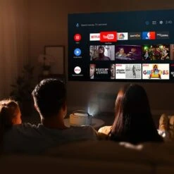 Rexing - PV7 Pro Smart DLP Projector 600ANSI With 3D Projection, Wi-Fi, Bluetooth - Gray -Electronics 2f4685a9 402f 5348 9b08 464e72139b27