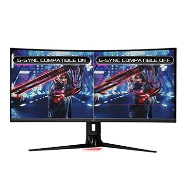 ASUS ROG Strix 34†Ultra-wide Gaming Monitor (XG349C) - UWQHD (3440 X 1440), 180Hz, 1ms, Extreme Low Motion Blur Sync, 135% SRGB, G-Sync Compatible, DisplayHDR 400, Eye Care, USB-C, DisplayPort, HDMI 7 ASUS ROG Strix 34†Ultra-wide Gaming Monitor (XG349C) - UWQHD (3440 X 1440), 180Hz, 1ms, Extreme Low Motion Blur Sync, 135% SRGB, G-Sync Compatible, DisplayHDR 400, Eye Care, USB-C, DisplayPort, HDMI - Image 5