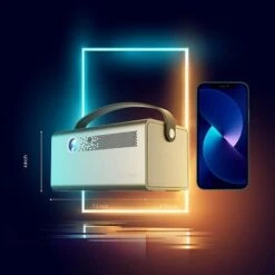 Rexing - PV7 Pro Smart DLP Projector 600ANSI With 3D Projection, Wi-Fi, Bluetooth - Gray -Electronics 3bbc6a74 44d1 5455 9d1c 84cd4893150d