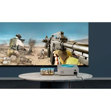 Vankyo - Leisure E30TBS Native 1080P 4K Supported Wireless Projector, Screen Included - White/Blue 11 Vankyo - Leisure E30TBS Native 1080P 4K Supported Wireless Projector, Screen Included - White/Blue - Image 9