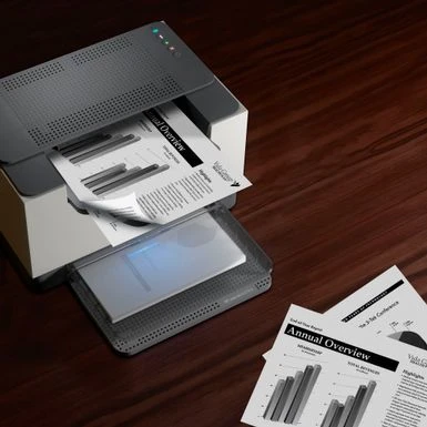 HP - LaserJet M209dw Wireless Black-and-White Laser Printer - White & Slate 7 HP - LaserJet M209dw Wireless Black-and-White Laser Printer - White & Slate - Image 5