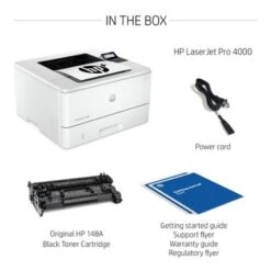 HP - LaserJet Pro 4001ne Black-and-White Laser Printer With 3 Months Of Instant Ink Included With HP+ - White -Electronics 545717af f18a 5943 9e55 bda583d72eda