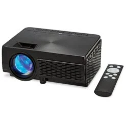 GPX - PJ300VP LED Projector With Bluetooth, Screen Included - Black