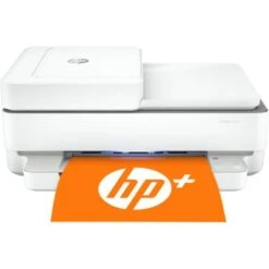 HP - ENVY 6455e Wireless All-In-One Inkjet Printer With 3 Months Of Instant Ink Included With HP+ - White