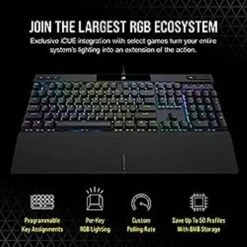 Corsair K70 RGB PRO Mechanical Gaming Keyboard - Cherry MX Brown Keyswitches - 8,000Hz Hyper-Polling - Durable PBT Double-Shot Keycaps - Magnetic Soft-Touch Palm Rest - Black (QWERTY - NA Layout) 14 Corsair K70 RGB PRO Mechanical Gaming Keyboard - Cherry MX Brown Keyswitches - 8,000Hz Hyper-Polling - Durable PBT Double-Shot Keycaps - Magnetic Soft-Touch Palm Rest - Black (QWERTY - NA Layout) -Electronics 5ba7f899 85b4 4192 8c14 f4c8ad003930