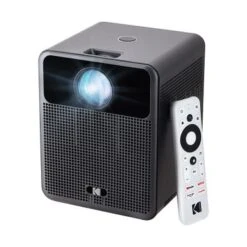 Kodak - FLIK HD10 Smart Projector, 1080p Bluetooth & Wifi Projector With Android TV & Built-In 5W Speakers - Black