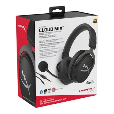 HyperX Cloud MIX Wireless And Wired Over Ear Gaming Headset, Black Gunmetal 10 HyperX Cloud MIX Wireless And Wired Over Ear Gaming Headset, Black Gunmetal - Image 8
