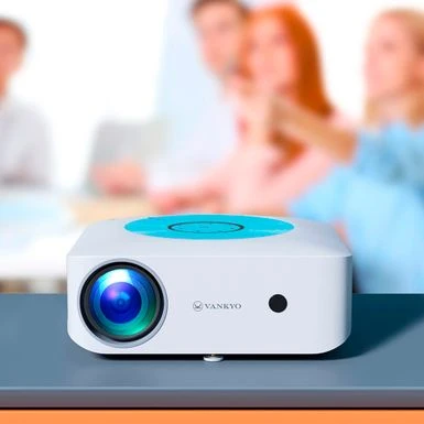 Vankyo - Leisure E30TBS Native 1080P 4K Supported Wireless Projector, Screen Included - White/Blue 5 Vankyo - Leisure E30TBS Native 1080P 4K Supported Wireless Projector, Screen Included - White/Blue - Image 3