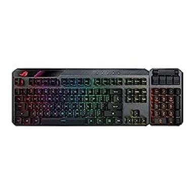 ASUS ROG Claymore II 100% / 80% TKL Wireless RGB Modular Gaming Keyboard, ROG RX Red Switches, PBT Doubleshot Keycaps, Detachable Numpad, Wrist Rest, Media Controls, USB Passthrough - Black PBT 3 ASUS ROG Claymore II 100% / 80% TKL Wireless RGB Modular Gaming Keyboard, ROG RX Red Switches, PBT Doubleshot Keycaps, Detachable Numpad, Wrist Rest, Media Controls, USB Passthrough - Black PBT