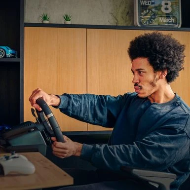 Logitech - G920 Driving Force Racing Wheel And Pedals For Xbox Series X|S, Xbox One, PC - Black 9 Logitech - G920 Driving Force Racing Wheel And Pedals For Xbox Series X|S, Xbox One, PC - Black - Image 7