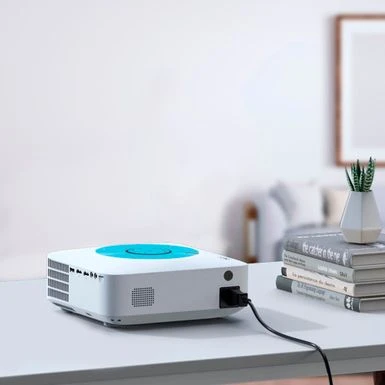 Vankyo - Leisure E30TBS Native 1080P 4K Supported Wireless Projector, Screen Included - White/Blue 6 Vankyo - Leisure E30TBS Native 1080P 4K Supported Wireless Projector, Screen Included - White/Blue - Image 4