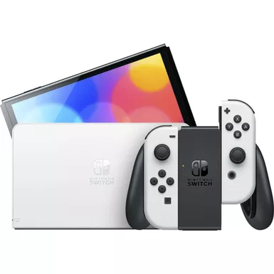 Nintendo - Switch – OLED Model W/ White Joy-Con - White 10 Nintendo - Switch – OLED Model W/ White Joy-Con - White - Image 8