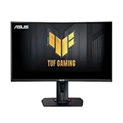 ASUS 27 1080P TUF Gaming Curved HDR Monitor (VG27VQM) - Full HD, 240Hz, 1ms, Extreme Low Motion Blur, Adaptive-Sync, Freesync Premium, Speakers, Eye Care, HDMI, DisplayPort, USB, Height Adjustable