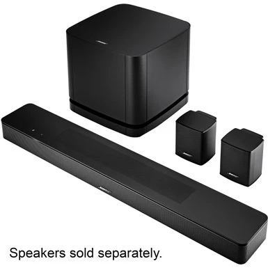 Bose - Smart Soundbar 600 With Dolby Atmos And Voice Assistant - Black 7 Bose - Smart Soundbar 600 With Dolby Atmos And Voice Assistant - Black - Image 5
