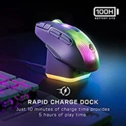 Turtle Beach ROCCAT Kone XP PC Gaming Mouse With 3D AIMO RGB Lighting, 19K DPI Optical Sensor, 4D Krystal Scroll Wheel, Multi-Button Design, Wired Computer Mouse -Electronics 8167c8d4 8cd3 41a8 9dec 4a40370a3150
