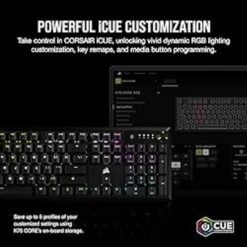 Corsair K70 CORE RGB Mechanical Gaming Keyboard - Pre-Lubricated MLX Red Linear Keyswitches - Sound Dampening - Media Control Dial - ICUE Compatible - QWERTY NA Layout - Black 16 Corsair K70 CORE RGB Mechanical Gaming Keyboard - Pre-Lubricated MLX Red Linear Keyswitches - Sound Dampening - Media Control Dial - ICUE Compatible - QWERTY NA Layout - Black -Electronics 8a720e4a 69a3 4a7f 825b 3eb9639cfca0