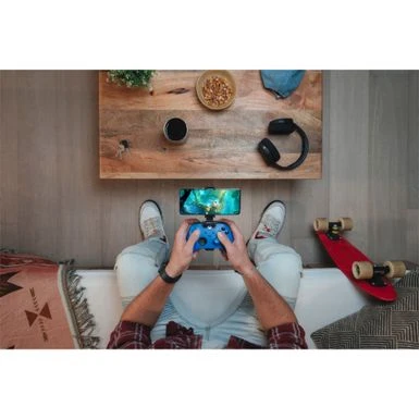 Microsoft - Xbox Wireless Controller For Xbox Series X, Xbox Series S, Xbox One, Windows Devices - Shock Blue 4 Microsoft - Xbox Wireless Controller For Xbox Series X, Xbox Series S, Xbox One, Windows Devices - Shock Blue - Image 2