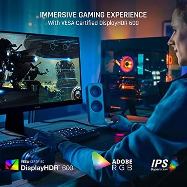 ViewSonic ELITE XG320U 32" 16:9 4K UHD 150Hz IPS LED Gaming Monitor, Built-In Speakers 5 ViewSonic ELITE XG320U 32" 16:9 4K UHD 150Hz IPS LED Gaming Monitor, Built-In Speakers - Image 3