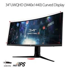 ASUS ROG Strix 34†Ultra-wide Gaming Monitor (XG349C) - UWQHD (3440 X 1440), 180Hz, 1ms, Extreme Low Motion Blur Sync, 135% SRGB, G-Sync Compatible, DisplayHDR 400, Eye Care, USB-C, DisplayPort, HDMI 12 ASUS ROG Strix 34†Ultra-wide Gaming Monitor (XG349C) - UWQHD (3440 X 1440), 180Hz, 1ms, Extreme Low Motion Blur Sync, 135% SRGB, G-Sync Compatible, DisplayHDR 400, Eye Care, USB-C, DisplayPort, HDMI -Electronics 8f300a1b d210 4c13 8235 ffc7749d083e