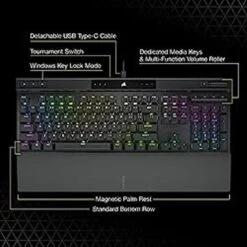 Corsair K70 RGB PRO Mechanical Gaming Keyboard - Cherry MX Brown Keyswitches - 8,000Hz Hyper-Polling - Durable PBT Double-Shot Keycaps - Magnetic Soft-Touch Palm Rest - Black (QWERTY - NA Layout) 16 Corsair K70 RGB PRO Mechanical Gaming Keyboard - Cherry MX Brown Keyswitches - 8,000Hz Hyper-Polling - Durable PBT Double-Shot Keycaps - Magnetic Soft-Touch Palm Rest - Black (QWERTY - NA Layout) -Electronics 8fcf8724 523a 482d 869b f0747c0eec27