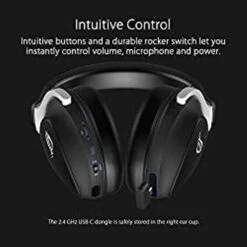 ASUS ROG Delta S Wireless Gaming Headset (AI Beamforming Mic, 7.1 Surround Sound, 50mm Drivers, Lightweight, Low-Latency, 2.4GHz, Bluetooth, USB-C, For PC, Mac, PS4, PS5, Switch, Mobile Device)-Black -Electronics 906075b9 568e 4e4b 8b38 a36faff89a6a