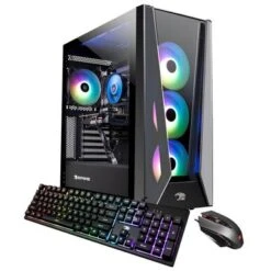 IBUYPOWER TraceMR 262i Gaming Desktop Computer, Intel Core I5-12400F 2.5GHz, 16GB RAM, 500GB SSD + 1TB HDD, NVIDIA GeForce RTX 3060 12GB, Windows 11 Home