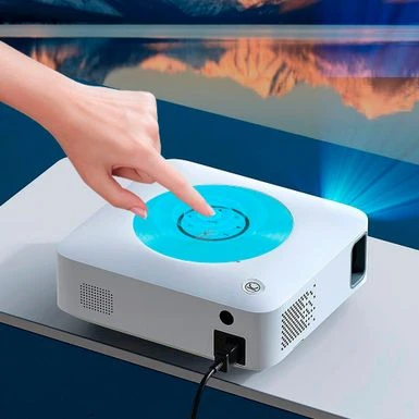 Vankyo - Leisure E30TBS Native 1080P 4K Supported Wireless Projector, Screen Included - White/Blue 4 Vankyo - Leisure E30TBS Native 1080P 4K Supported Wireless Projector, Screen Included - White/Blue - Image 2