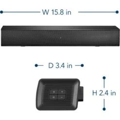 Insignia™ - 2.0-Channel Mini Soundbar - Black -Electronics 98611e52 1179 5caf 85d3 50bfd48d317a