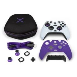 PDP - Victrix Gambit World's Fastest Licensed Xbox Controller, Elite Esports Design - Xbox One, Series X|S, Windows 10 - White & Purple -Electronics 9a163b92 26ea 517e 9801 dc9de0b119b4