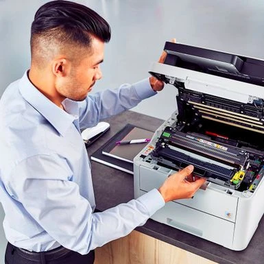 Brother - HL-L3290CDW Wireless Color All-In-One Laser Printer - White 4 Brother - HL-L3290CDW Wireless Color All-In-One Laser Printer - White - Image 2