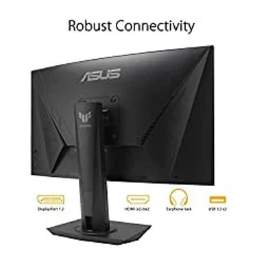 ASUS 27 1080P TUF Gaming Curved HDR Monitor (VG27VQM) - Full HD, 240Hz, 1ms, Extreme Low Motion Blur, Adaptive-Sync, Freesync Premium, Speakers, Eye Care, HDMI, DisplayPort, USB, Height Adjustable 9 ASUS 27 1080P TUF Gaming Curved HDR Monitor (VG27VQM) - Full HD, 240Hz, 1ms, Extreme Low Motion Blur, Adaptive-Sync, Freesync Premium, Speakers, Eye Care, HDMI, DisplayPort, USB, Height Adjustable - Image 7