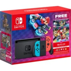 Nintendo - Switch Mario Kart 8 Deluxe Bundle (Full Game Download + 3 Mo. Switch Online Membership Included) - Multi