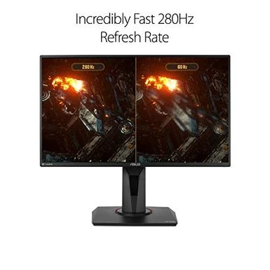 ASUS TUF Gaming VG259QM 24.5” Monitor, 1080P Full HD (1920 X 1080), Fast IPS, 280Hz (Supports 144Hz), G-SYNC Compatible, Extreme Low Motion Blur Sync, 1ms, DisplayHDR 400, Eye Care, DisplayPort HDMI 8 ASUS TUF Gaming VG259QM 24.5” Monitor, 1080P Full HD (1920 X 1080), Fast IPS, 280Hz (Supports 144Hz), G-SYNC Compatible, Extreme Low Motion Blur Sync, 1ms, DisplayHDR 400, Eye Care, DisplayPort HDMI - Image 6