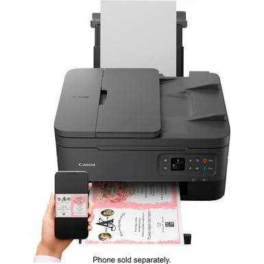 Canon® Canon - PIXMA TR7020a Wireless All-In-One Inkjet Printer - Black 9 Canon® Canon - PIXMA TR7020a Wireless All-In-One Inkjet Printer - Black - Image 7