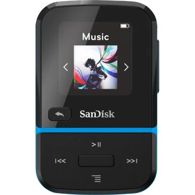 SanDisk - Clip Sport Go 32GB MP3 Player - Blue 3 SanDisk - Clip Sport Go 32GB MP3 Player - Blue