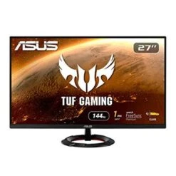 ASUS TUF Gaming 27” 1080P Monitor (VG279Q1R) - Full HD, IPS, 144Hz, 1ms, Extreme Low Motion Blur, Speaker, FreeSync Premium, Shadow Boost, VESA Mountable, DisplayPort, HDMI, Tilt Adjustable