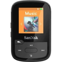SanDisk - Clip Sport Plus 32GB MP3 Player - Black -Electronics bab18d3c ec19 5f4c 9806 fe01fe788814