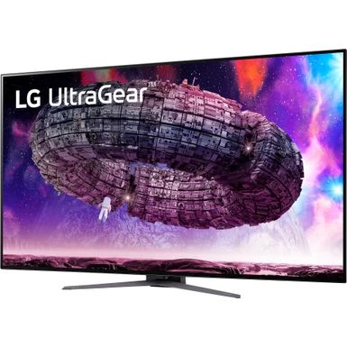 LG - UltraGear 48” OLED 4K UHD G-SYNC Compatible And AMD FreeSync Gaming Monitor With HDR (DisplayPort, HDMI, USB) - Black 4 LG - UltraGear 48” OLED 4K UHD G-SYNC Compatible And AMD FreeSync Gaming Monitor With HDR (DisplayPort, HDMI, USB) - Black - Image 2