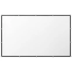 Insignia™ - 100" Home Theater Portable Folding Projector Screen - White