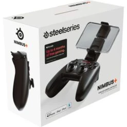SteelSeries - Nimbus+ Wireless Gaming Controller For Apple IOS, IPadOS, TvOS Devices - Black -Electronics c64c9937 f56a 522f ae1c 560df8f4c027