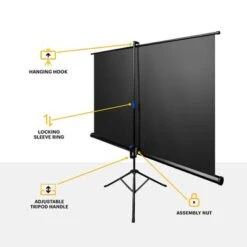Kodak - 60 In. Portable Projector Screen, Adjustable Projection Screen With Tripod Stand & Carry Bag - White -Electronics c8b8ec0a c183 50bc 8840 cdff28e103c6