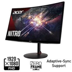Acer Nitro XZ270 Xbmiipx 27" 1500R Curved Full HD (1920 X 1080) VA Zero-Frame Gaming Monitor With Adaptive Sync, 240Hz Refresh Rate And 1ms VRB (Display Port & 2 X HDMI 2.0 Ports) -Electronics cf5af4c5 b36b 4c6f 95fc 4724a244710e