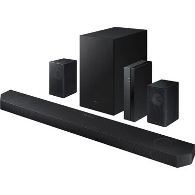 Samsung - HW-Q750B 5.1.2ch Soundbar With Wireless Dolby Atmos / DTS:X - Black 4 Samsung - HW-Q750B 5.1.2ch Soundbar With Wireless Dolby Atmos / DTS:X - Black - Image 2