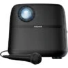 ION Audio - Projector Deluxe HD Battery/AC Powered 720P HD LED Bluetooth-Enabled Projector With Powerful Speaker - Black