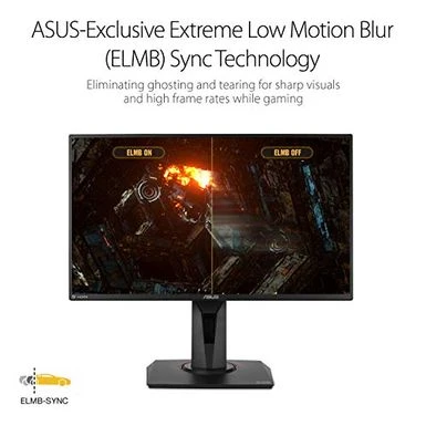 ASUS TUF Gaming VG259QM 24.5” Monitor, 1080P Full HD (1920 X 1080), Fast IPS, 280Hz (Supports 144Hz), G-SYNC Compatible, Extreme Low Motion Blur Sync, 1ms, DisplayHDR 400, Eye Care, DisplayPort HDMI 4 ASUS TUF Gaming VG259QM 24.5” Monitor, 1080P Full HD (1920 X 1080), Fast IPS, 280Hz (Supports 144Hz), G-SYNC Compatible, Extreme Low Motion Blur Sync, 1ms, DisplayHDR 400, Eye Care, DisplayPort HDMI - Image 2