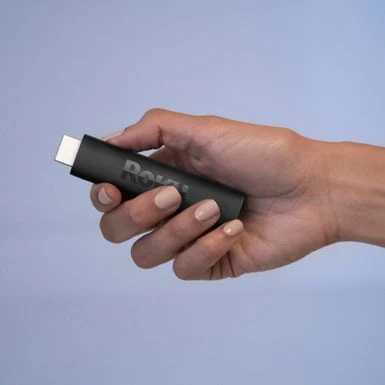 Roku Streaming Stick 4K | Streaming Device With Voice Remote And Long-Range Wi-Fi - Black 4 Roku Streaming Stick 4K | Streaming Device With Voice Remote And Long-Range Wi-Fi - Black - Image 2