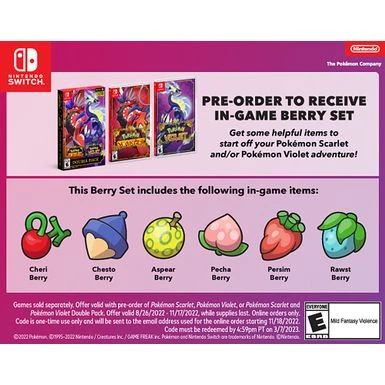 Pokémon Scarlet - Nintendo Switch, Nintendo Switch – OLED Model, Nintendo Switch Lite 22 Pokémon Scarlet - Nintendo Switch, Nintendo Switch – OLED Model, Nintendo Switch Lite - Image 20
